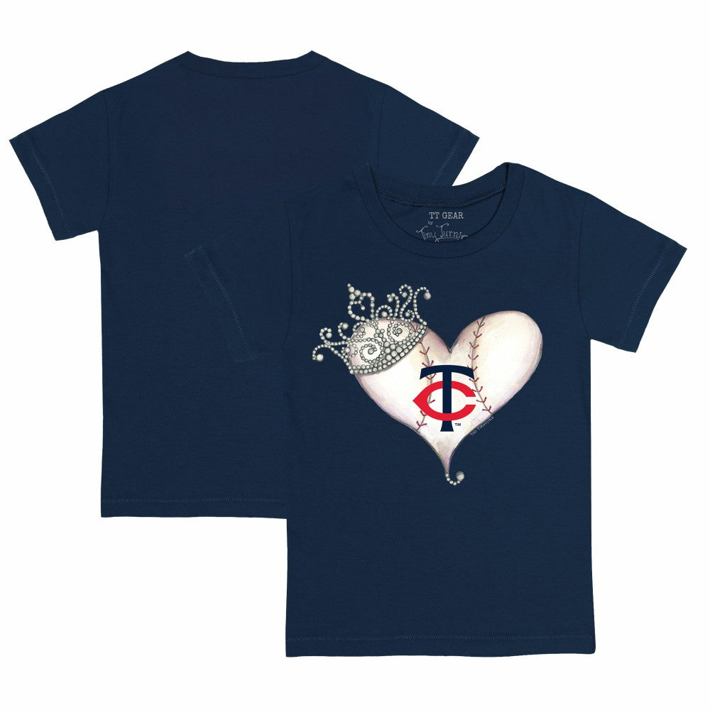 Minnesota Twins Tiny Turnip Youth Tiara Heart T-Shirt Online