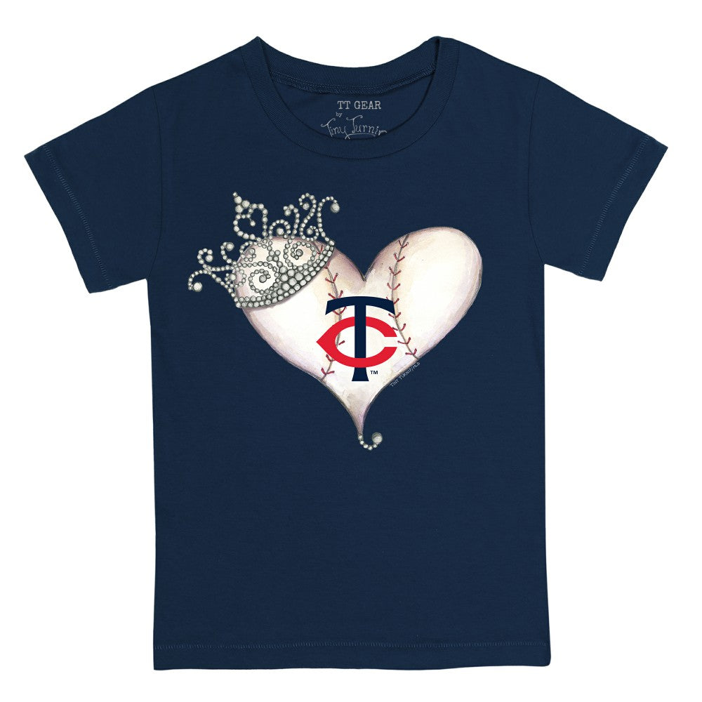 Minnesota Twins Tiny Turnip Youth Tiara Heart T-Shirt Online