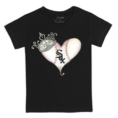 Chicago White Sox Tiny Turnip Youth Tiara Heart T-Shirt for sale