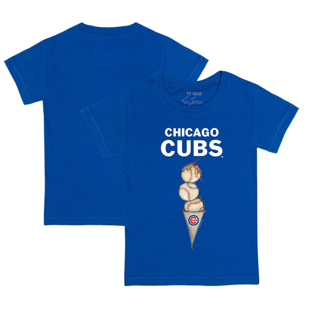 Chicago Cubs Tiny Turnip Youth Triple Scoop T-Shirt Clearance