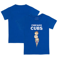 Chicago Cubs Tiny Turnip Youth Triple Scoop T-Shirt Clearance