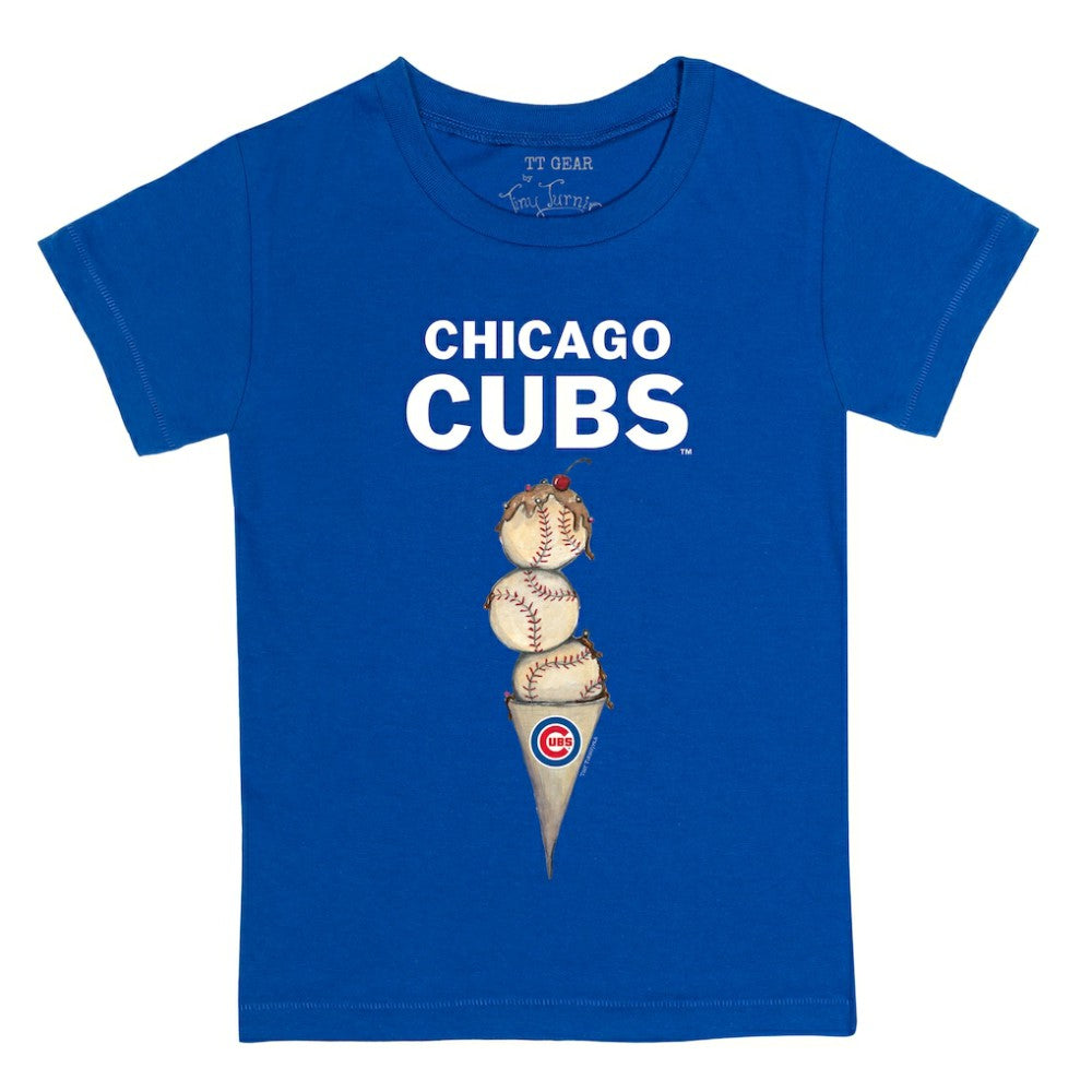 Chicago Cubs Tiny Turnip Youth Triple Scoop T-Shirt Clearance