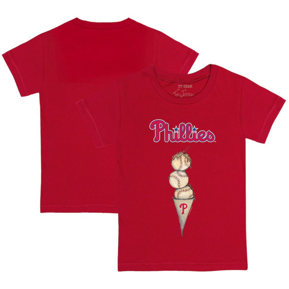 Philadelphia Phillies Tiny Turnip Youth Triple Scoop T-Shirt Clearance