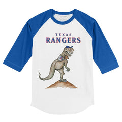 Texas Rangers Tiny Turnip Youth TT Rex 3/4-Sleeve Raglan T-Shirt Sale