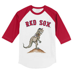 Boston Red Sox Tiny Turnip Youth TT Rex 3/4-Sleeve Raglan T-Shirt discount