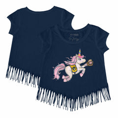 Milwaukee Brewers Tiny Turnip Girls Youth Unicorn Fringe T-Shirt Clearance
