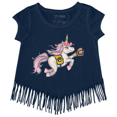 Milwaukee Brewers Tiny Turnip Girls Youth Unicorn Fringe T-Shirt Clearance