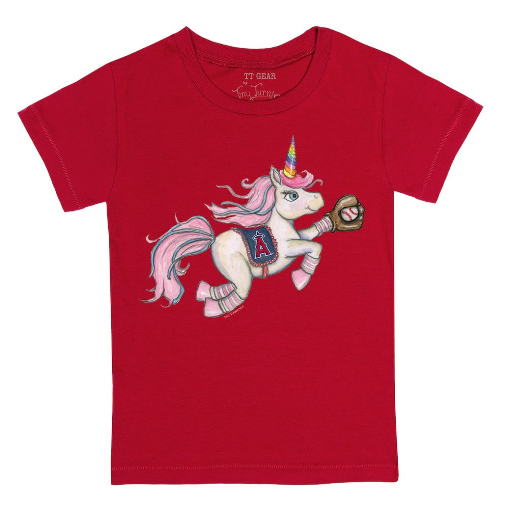 Los Angeles Angels Tiny Turnip Youth Unicorn T-Shirt Clearance