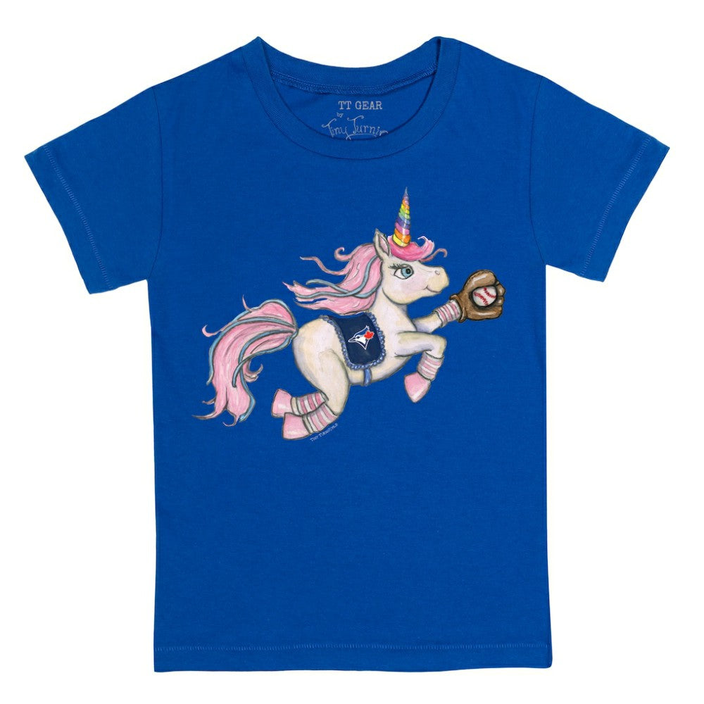 Toronto Blue Jays Tiny Turnip Youth Unicorn T-Shirt Lifestyle