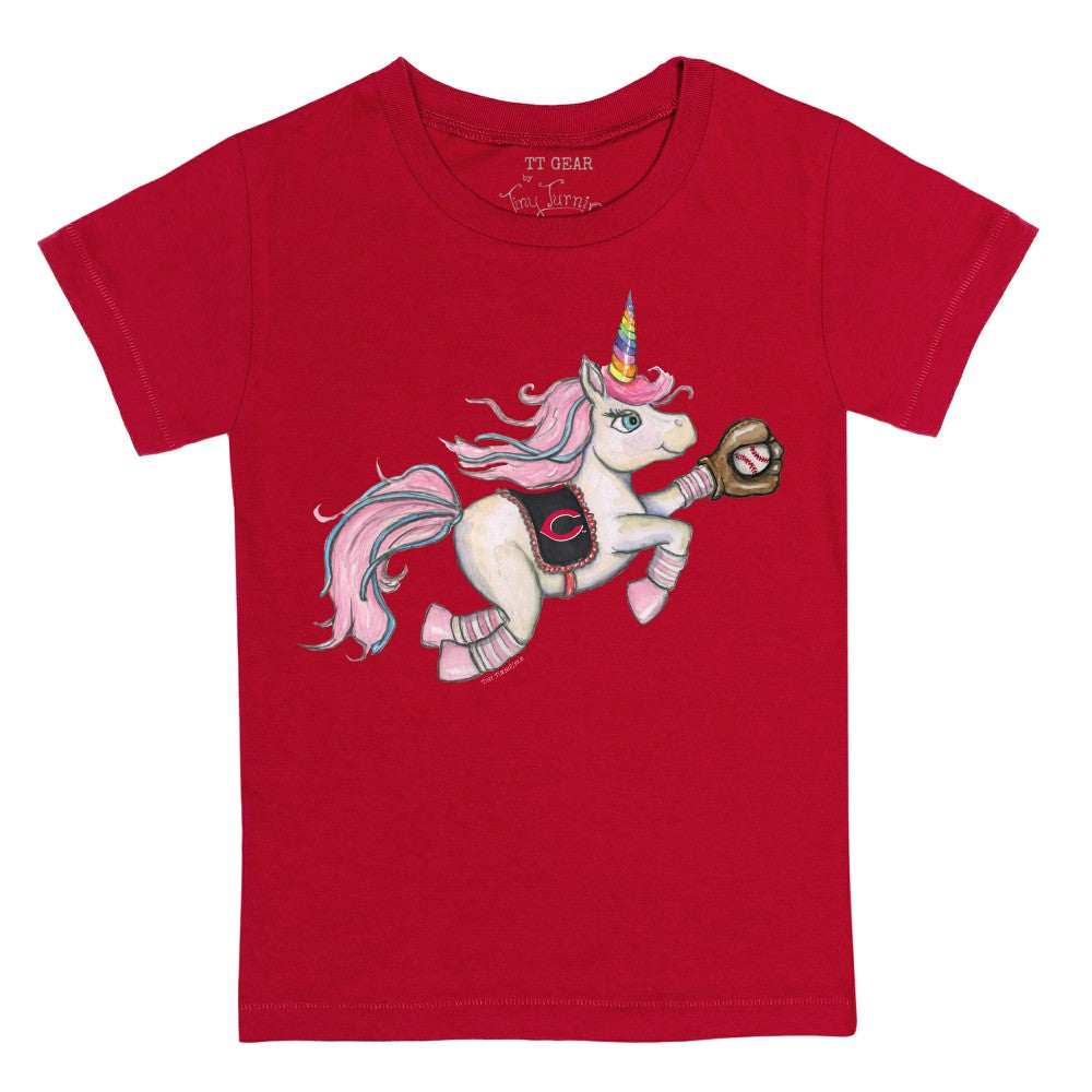 Cincinnati Reds Tiny Turnip Youth Unicorn T-Shirt Clearance