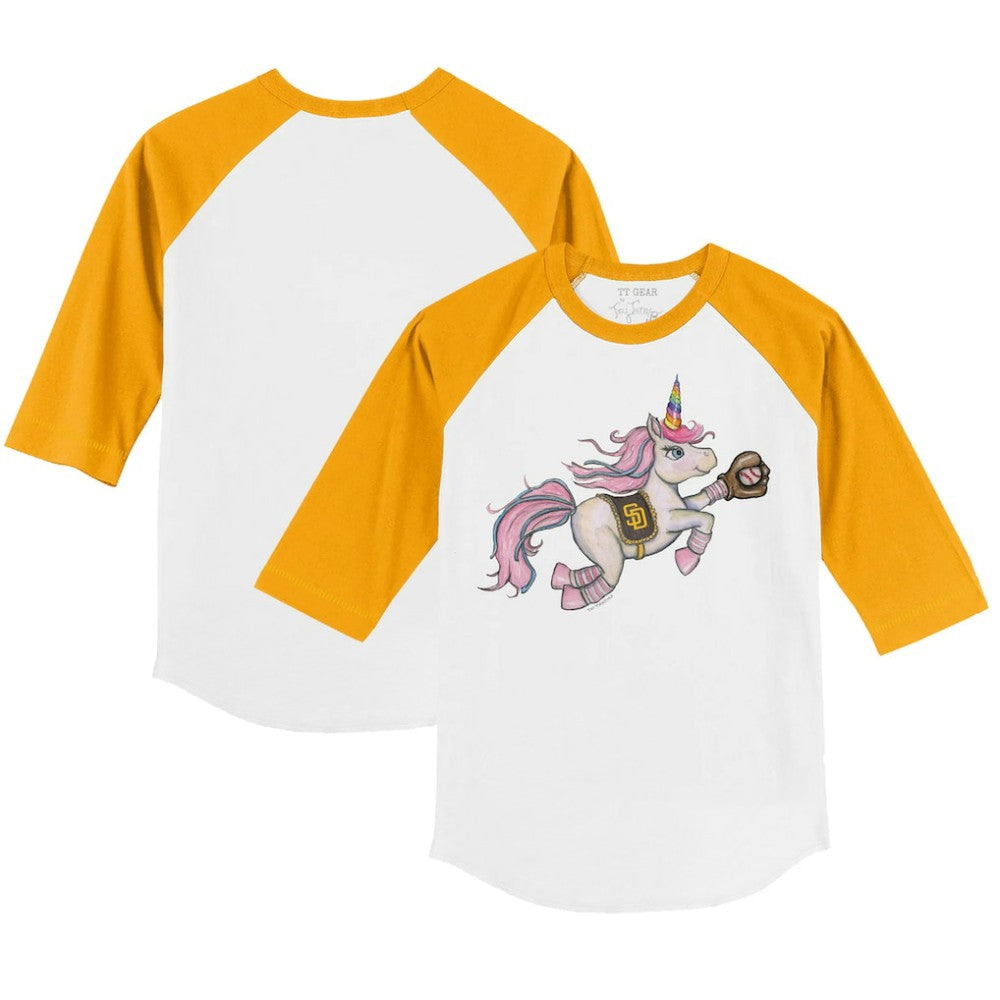San Diego Padres Tiny Turnip Youth Unicorn 3/4-Sleeve Raglan T-Shirt Near Me