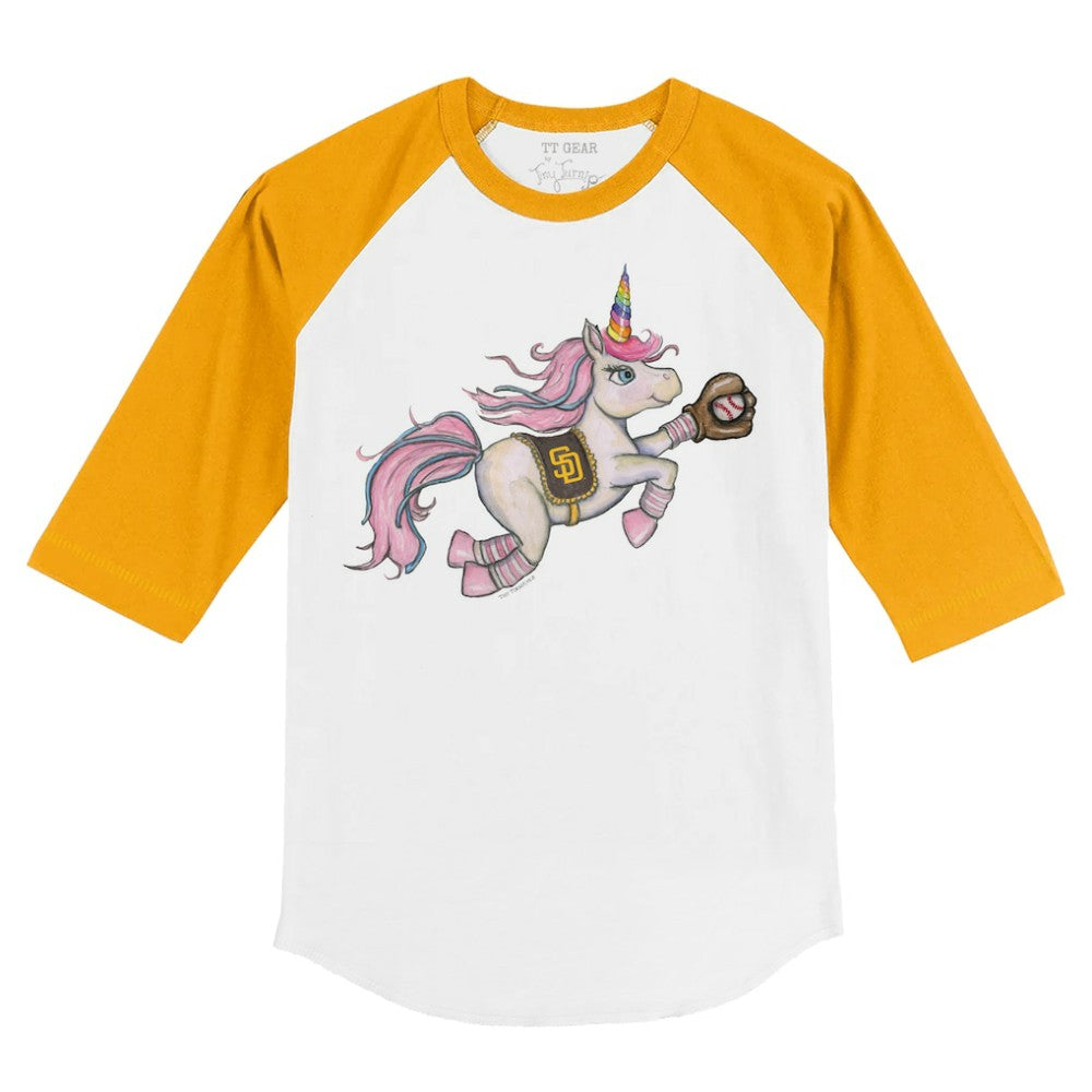 San Diego Padres Tiny Turnip Youth Unicorn 3/4-Sleeve Raglan T-Shirt Near Me