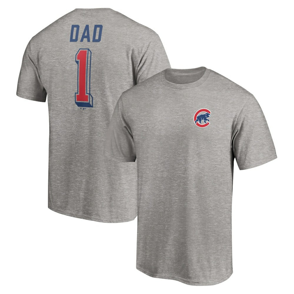 Chicago Cubs Number One Dad T-Shirt On Sale