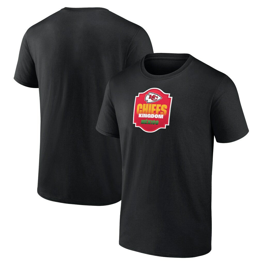 Kansas City Chiefs Kingdom Mexico T-Shirt Black - NFL