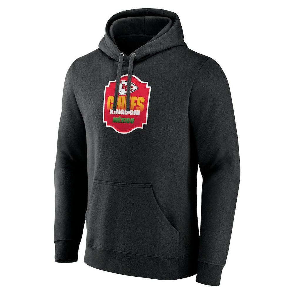 Kansas City Chiefs Kingdom Mexico Pullover Hoodie Black - NFL
