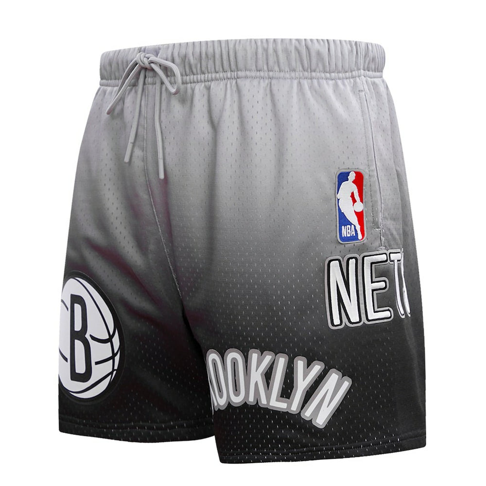 NBA - Brooklyn Nets Pro Standard Ombre Mesh Shorts - Black/Gray