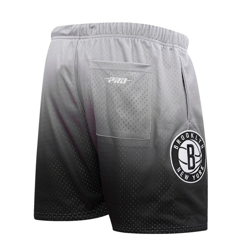 NBA - Brooklyn Nets Pro Standard Ombre Mesh Shorts - Black/Gray
