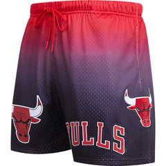 NBA - Chicago Bulls Pro Standard Ombre Mesh Shorts - Black/Red