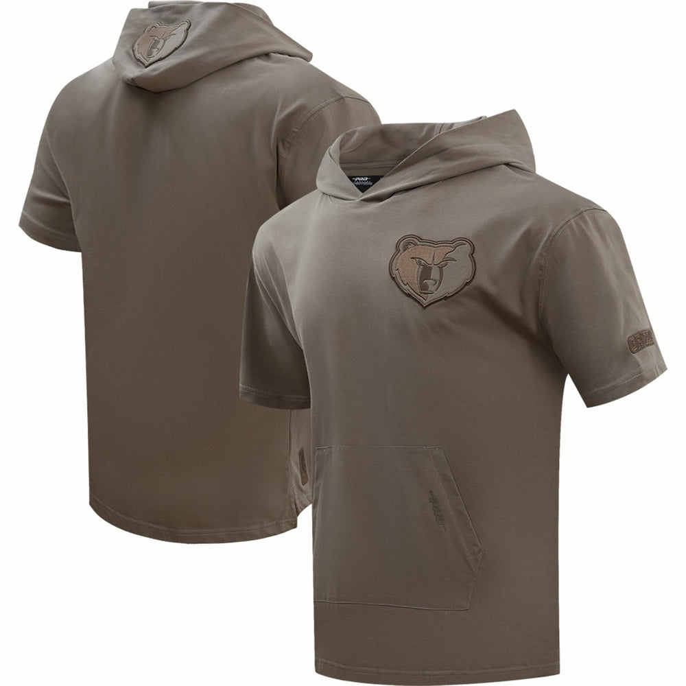 NBA - Memphis Grizzlies Pro Standard Neutrals Short Sleeve Pullover Hoodie - Brown