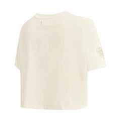 NBA - Brooklyn Nets Pro Standard Women's Neutral Boxy Crop T-Shirt - Cream