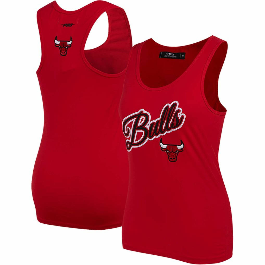 NBA - Chicago Bulls Pro Standard Women's Script Tank Top - Red