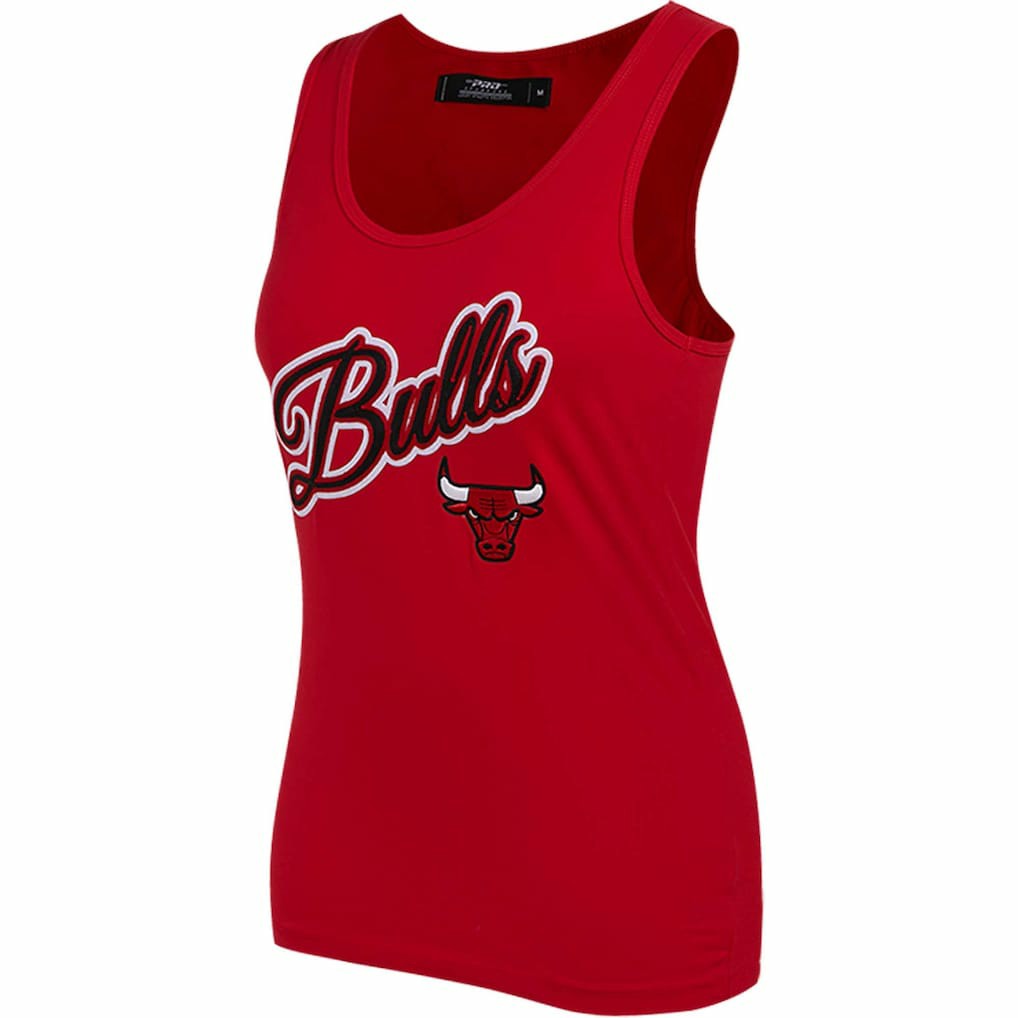 NBA - Chicago Bulls Pro Standard Women's Script Tank Top - Red