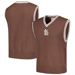 St. Louis Cardinals PLEASURES Knit V-Neck Pullover Sweater Vest Clearance