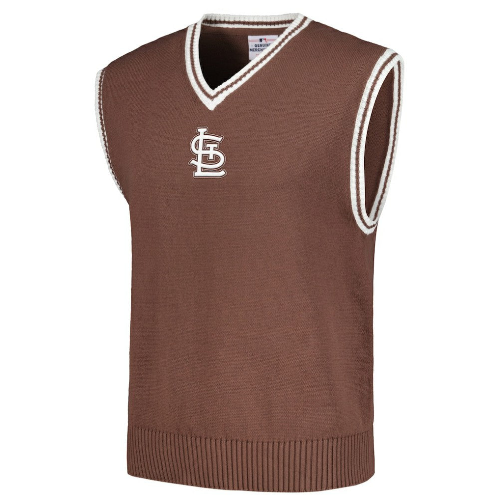 St. Louis Cardinals PLEASURES Knit V-Neck Pullover Sweater Vest Clearance