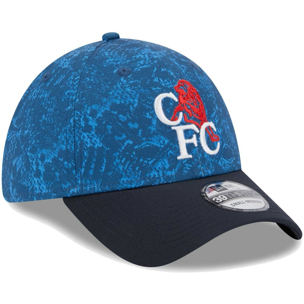 New Era Chelsea New Era Retro All Over Print 39THIRTY Flex Hat - Blue/Navy