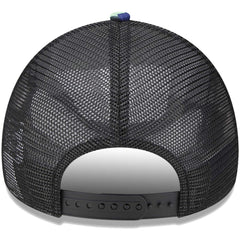 New Era Tottenham Hotspur New Era Black Glitch All Over Print E-Frame Trucker Adjustable Hat