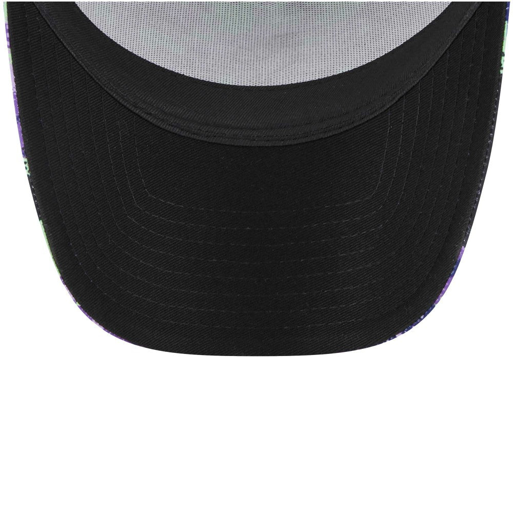 New Era Tottenham Hotspur New Era Black Glitch All Over Print E-Frame Trucker Adjustable Hat