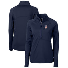 Boston Red Sox Cutter & Buck Women's Americana Logo Adapt Eco Knit Stretch Recycled Half-Zip Pullover Top for sale
