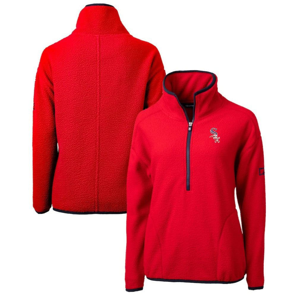 Chicago White Sox Cutter & Buck Women's Americana Logo Cascade Eco Sherpa Fleece Half-Zip Pullover Jacket Online