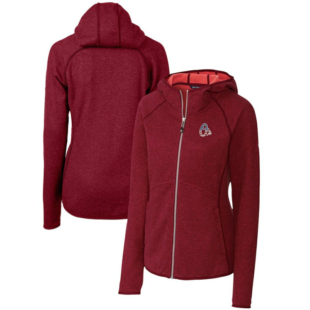 Baltimore Orioles Cutter & Buck Women's Americana Logo Mainsail Sweater-Knit Full-Zip Hoodie Online