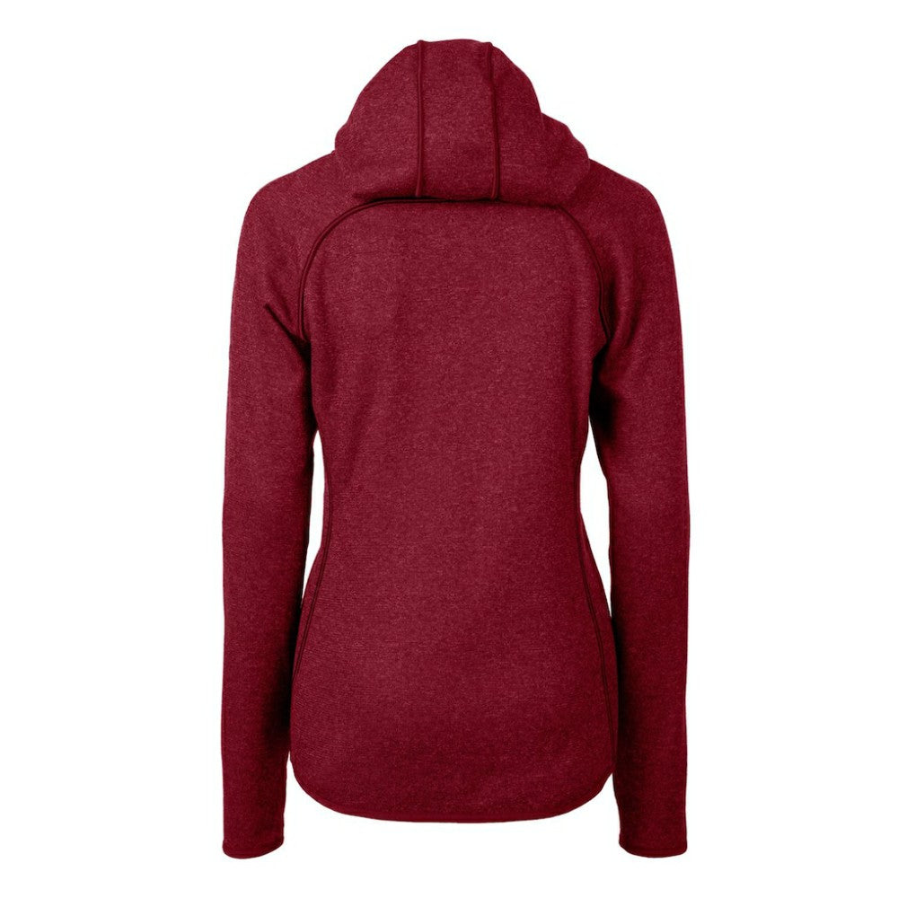 Philadelphia Phillies Cutter & Buck Women's Americana Logo Mainsail Sweater-Knit Full-Zip Hoodie On Sale