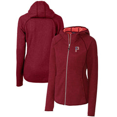 Pittsburgh Pirates Cutter & Buck Women's Americana Logo Mainsail Sweater-Knit Full-Zip Hoodie On Sale