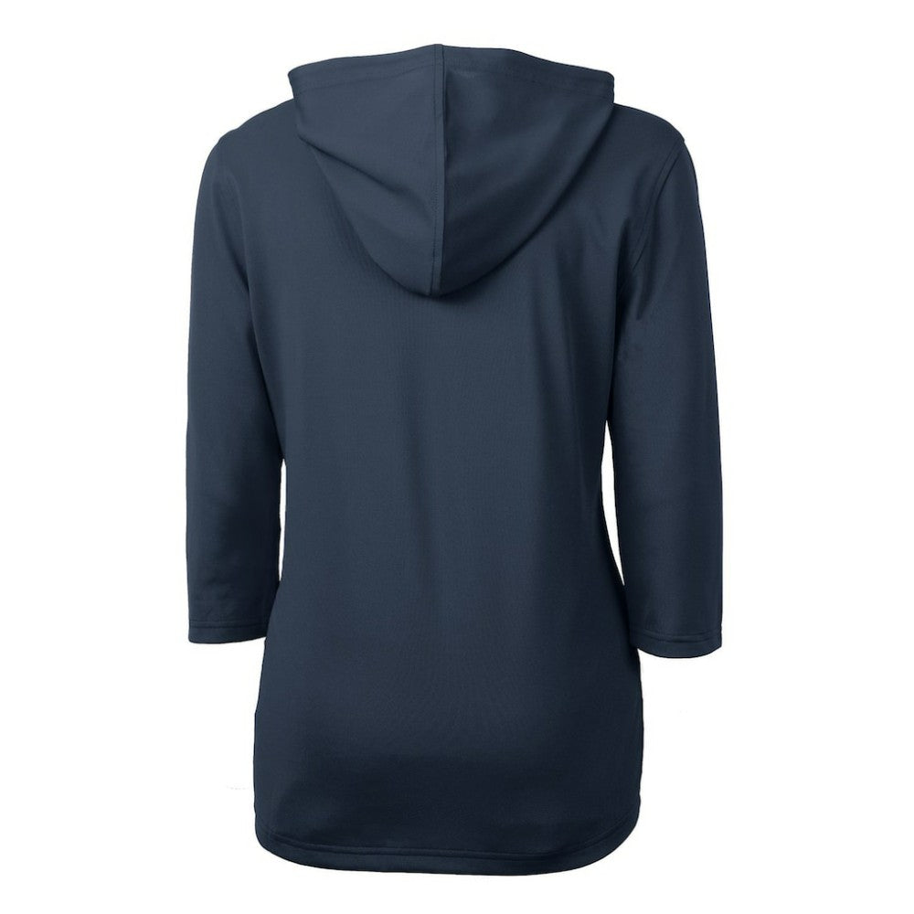 Detroit Tigers Cutter & Buck Women's Americana Logo DryTec Virtue Eco Pique Recycled Half-Zip Pullover Hoodie On Sale