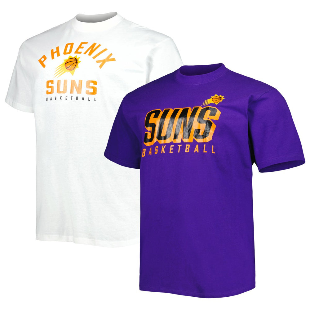 Fanatics - Phoenix Suns Big & Tall Two-Pack T-Shirt Set - Purple/White