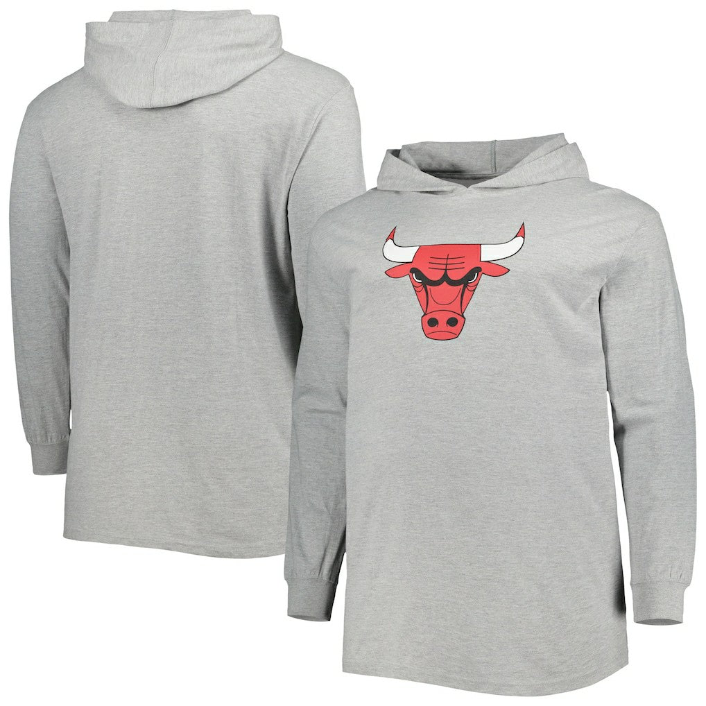 Fanatics - Chicago Bulls Big & Tall Pullover Hoodie - Heather Gray