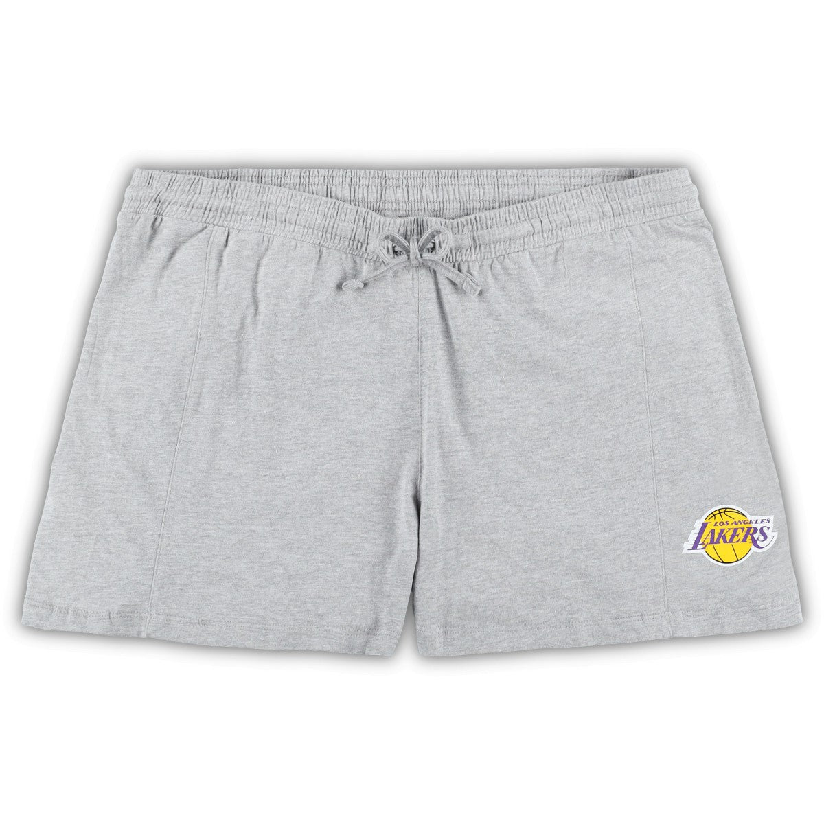 Fanatics - Los Angeles Lakers Women's Plus Size T-Shirt & Shorts Combo Set - Purple/Heather Gray