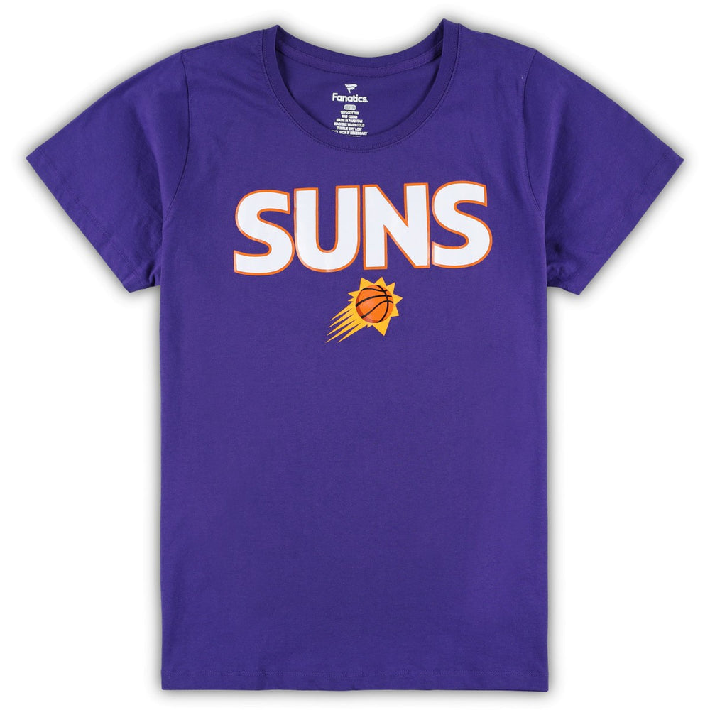 Fanatics - Phoenix Suns Women's Plus Size T-Shirt & Shorts Combo Set - Purple/Heather Gray