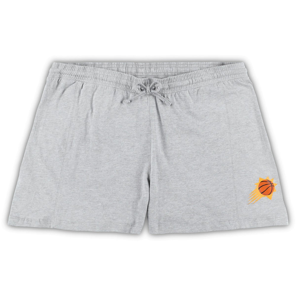 Fanatics - Phoenix Suns Women's Plus Size T-Shirt & Shorts Combo Set - Purple/Heather Gray