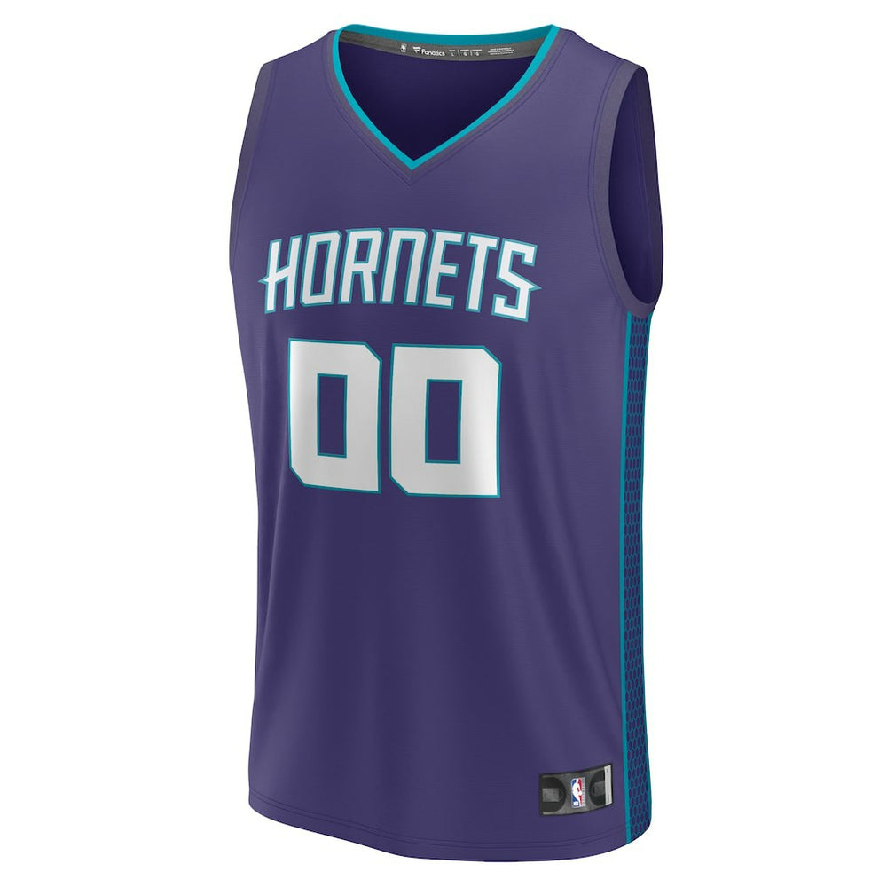 Fanatics - Charlotte Hornets Fast Break Custom Jersey - Purple - Statement Edition