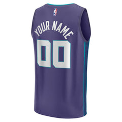 Fanatics - Charlotte Hornets Fast Break Custom Jersey - Purple - Statement Edition