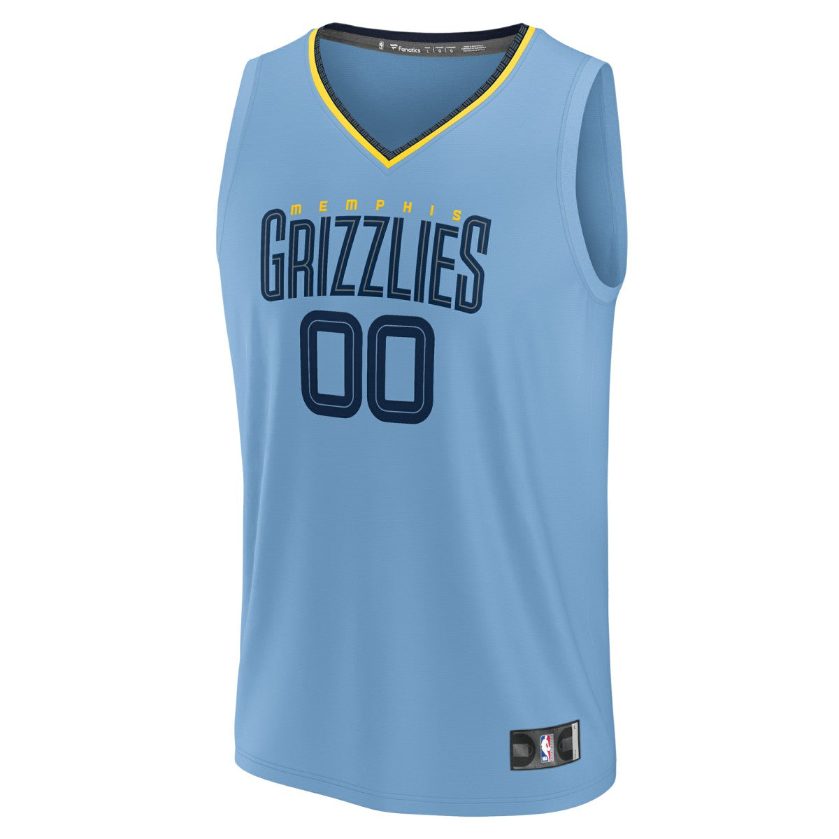 Fanatics - Memphis Grizzlies Custom Fast Break Jersey - Statement Edition - Light Blue