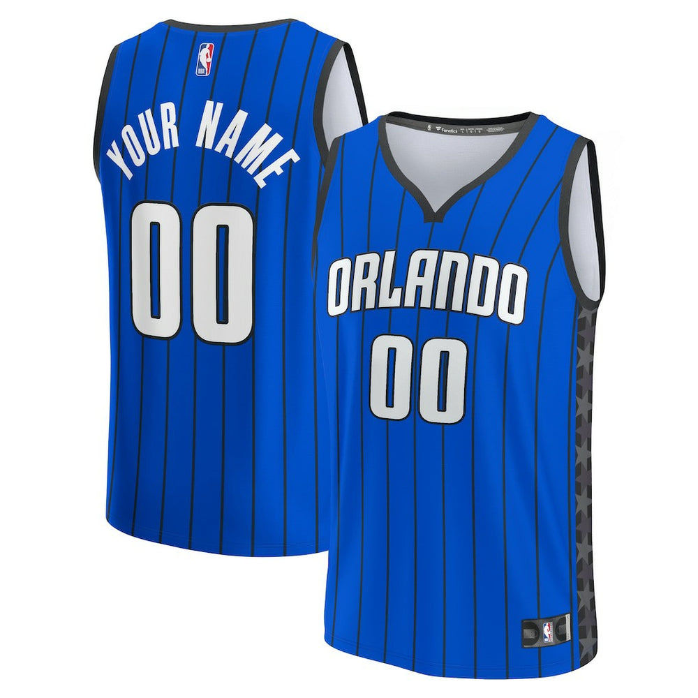 Fanatics - Orlando Magic Fast Break Custom Jersey - Blue - Statement Edition