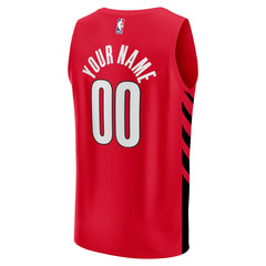 Fanatics - Portland Trail Blazers Fast Break Custom Replica Jersey - Red - Statement Edition