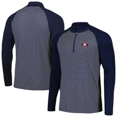 Houston Astros Levelwear Charter Striped Raglan Quarter-Zip Top Lifestyle