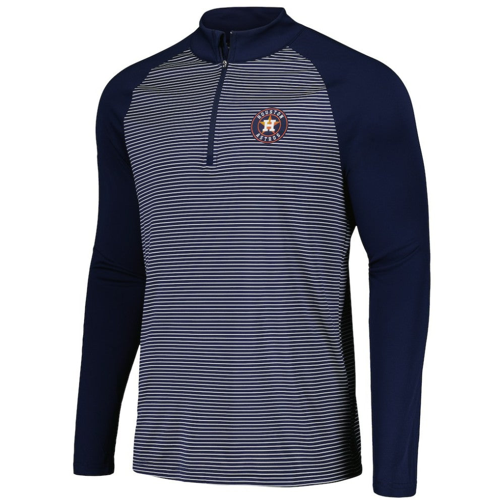 Houston Astros Levelwear Charter Striped Raglan Quarter-Zip Top Lifestyle