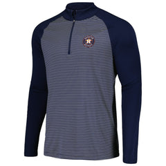 Houston Astros Levelwear Charter Striped Raglan Quarter-Zip Top Lifestyle